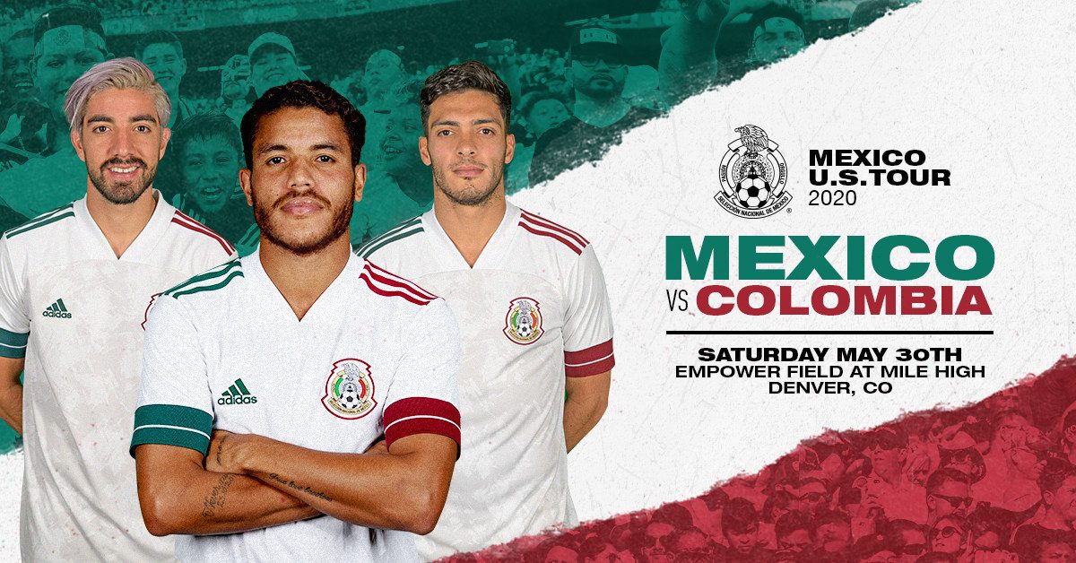 El Empower Field At Mile High será la sede del partido de fútbol entre México y Colombia el sábado, 30 de mayo