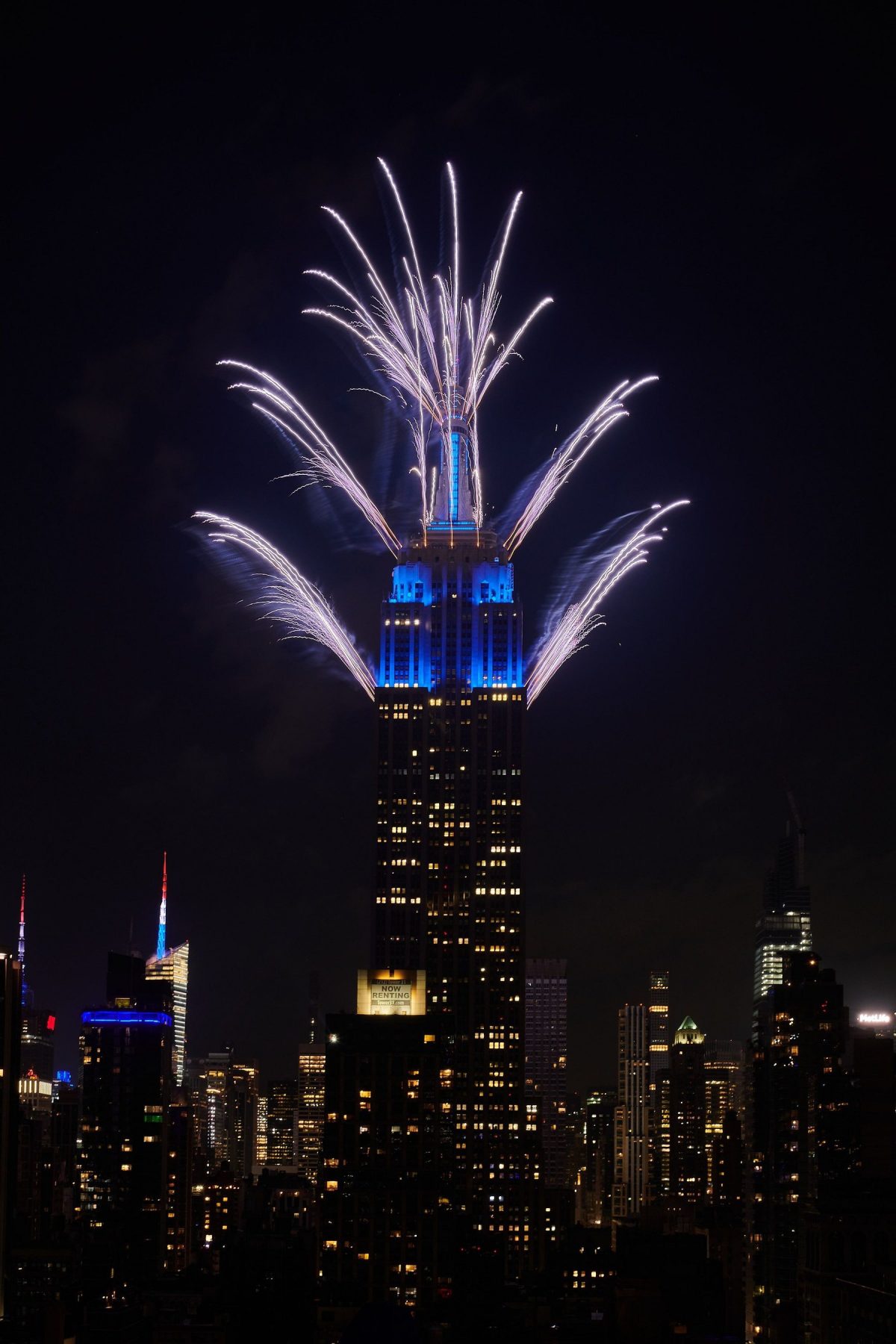 El Empire State Building celebra gran final de la edición anual 44 del espectáculo de fuegos artificiales del 4 de Julio de Macy’s