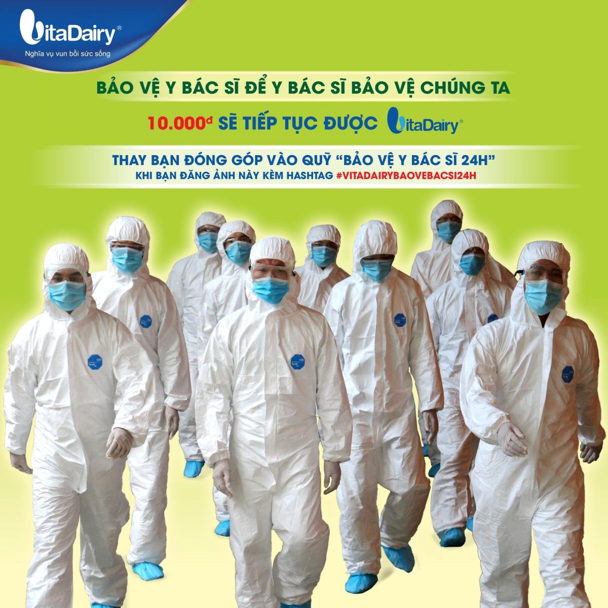 VIETNAM : VITADAIRY CAMPAIGN «PROTECT DOCTORS 24H» PHOTO TOOK THE INTERNET BY STORM