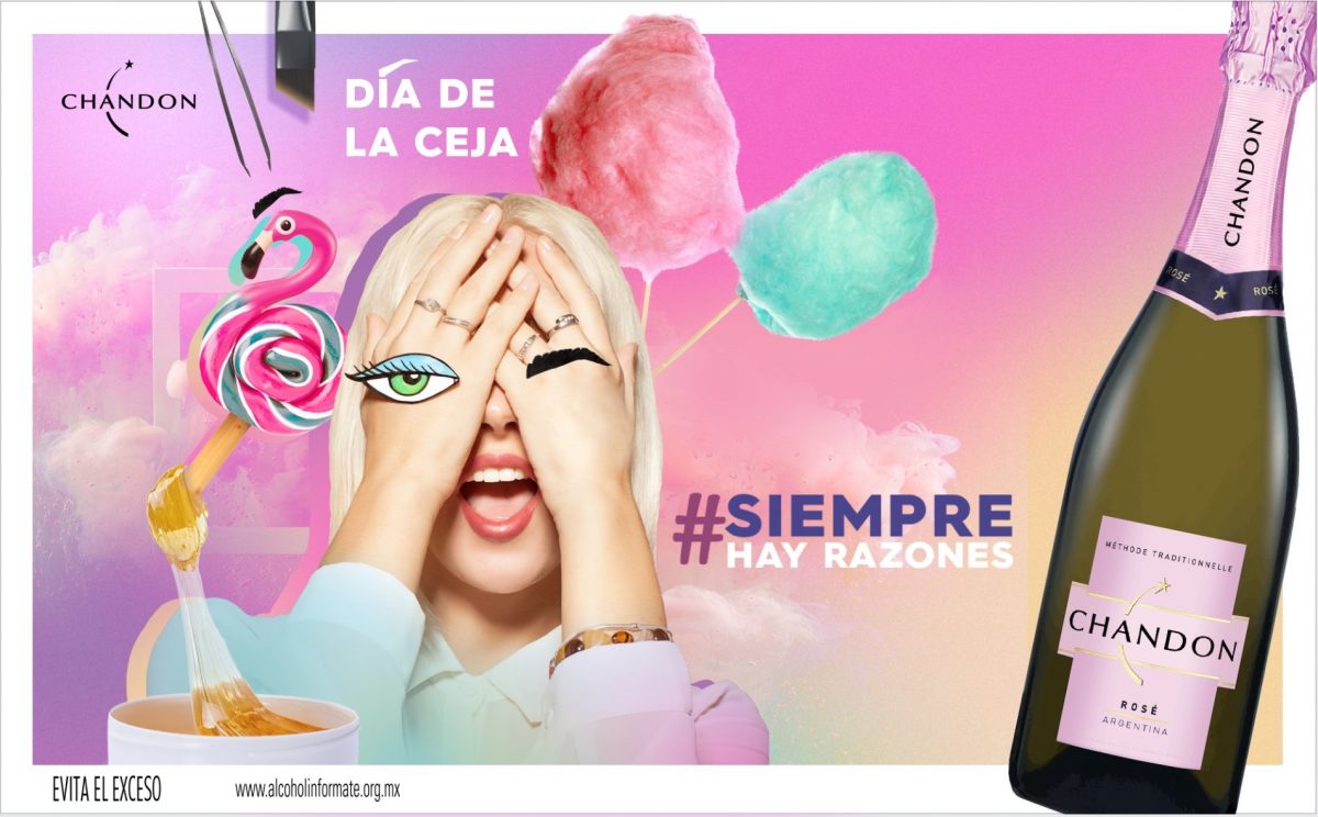 (Español) Chandon México lanza su nueva etiqueta Chandon Rosé, celebrando “El Día de la Ceja”