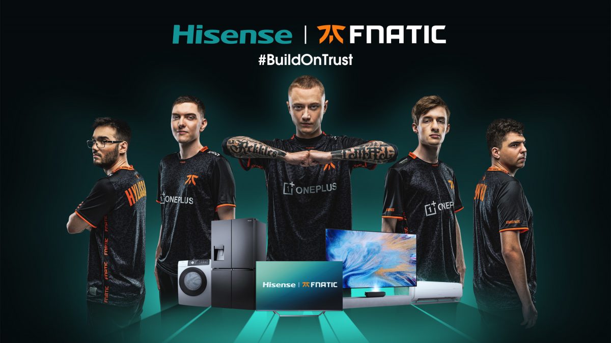 Hisense anuncia una asociación global con la organización de deportes electrónicos Fnatic