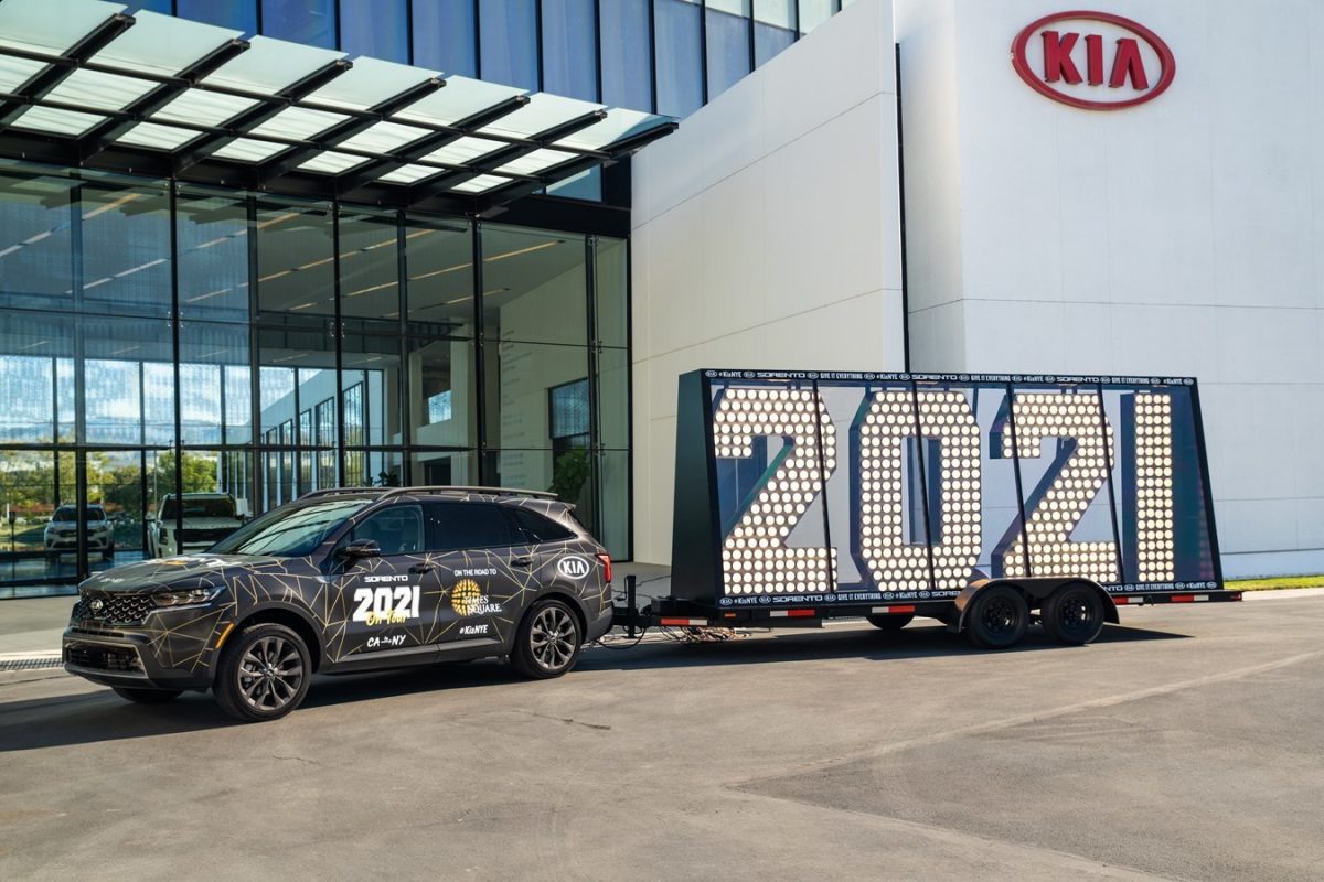 El totalmente nuevo Kia Sorento se embarca en un viaje a través del país desde California hasta Times Square en Nueva York para la víspera de Año Nuevo