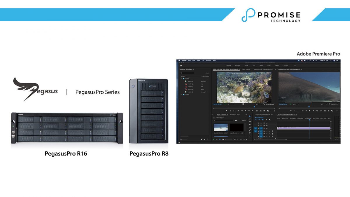 PROMISE Technology permite a los profesionales creativos que utilizan Adobe Creative Cloud superar límites con edición de vídeo integrada para colaboración digital