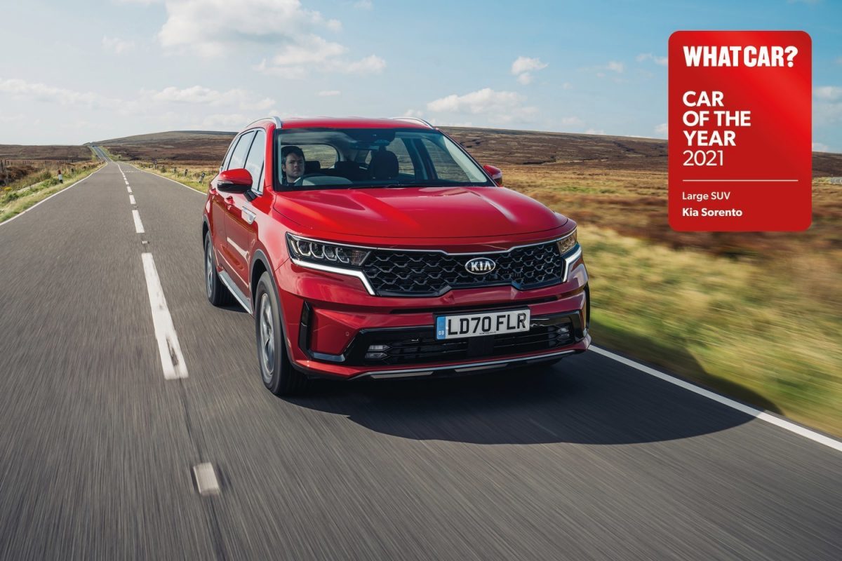All-new Sorento wins ‘Large SUV of the year’ at 2021 What Car? Car Of The Year awards