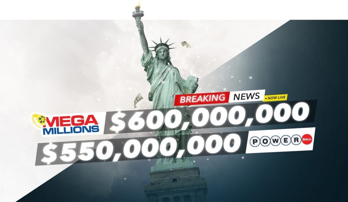 $1.16 billion USD up for grabs in Powerball & Mega Millions jackpots on PlayHugeLottos.com