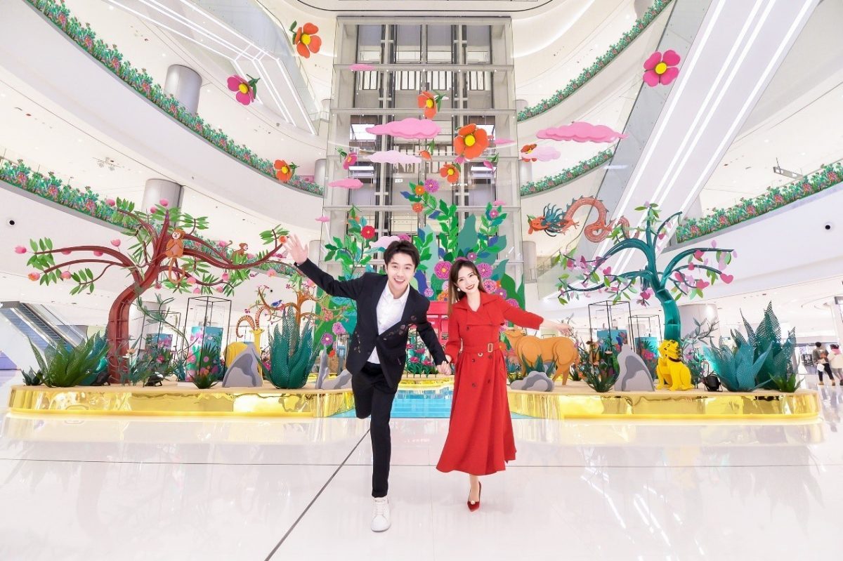 Doce animales de la suerte en Changsha IFS, de una artista francesa